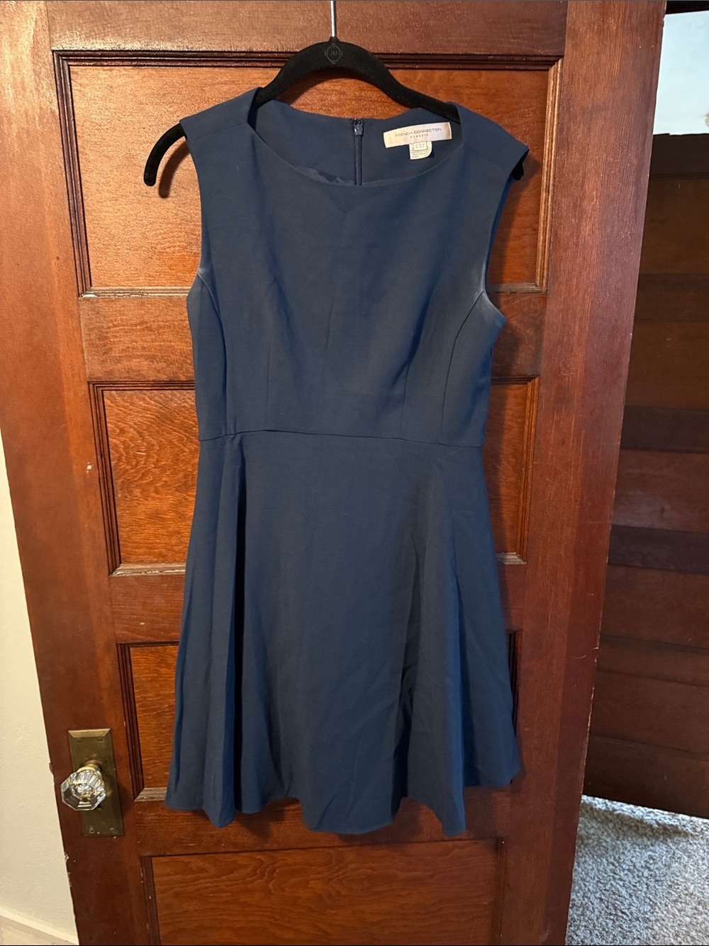 French Connection Navy Blue Midi Dress